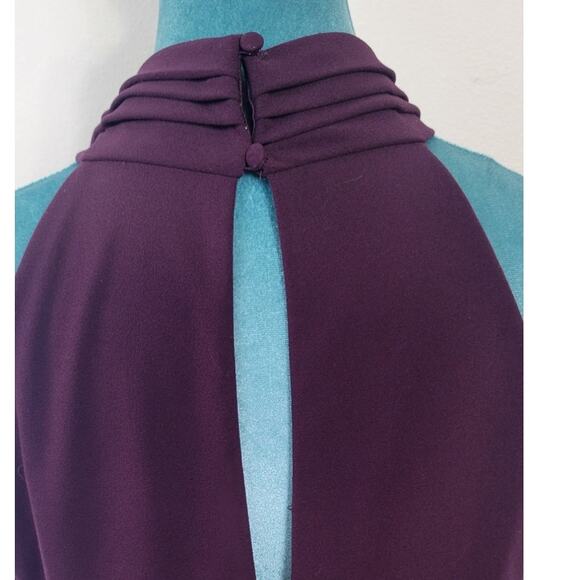 Eliza J Dress Womens Size 16 High Neck Midi Sleeveless Modern Sexy Classic Dress - Picture 4 of 8